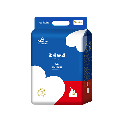 宾比柔薄舒适婴儿纸尿裤S码